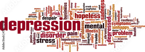 Depression word cloud
