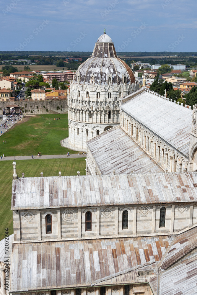 Pisa Baptistry and cathedral Duomo