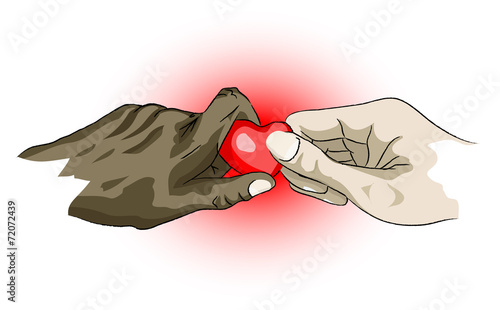 hands holding a heart