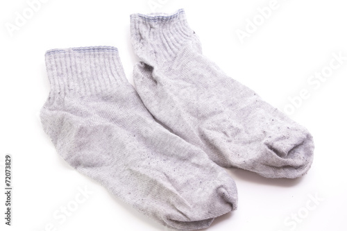 Gray woolen socks