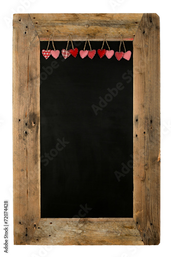 Happy Valentine's Day Love Chalkboard Restaurant Menu Board Recl photo