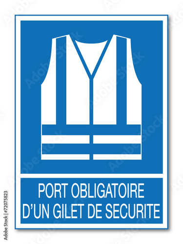 Logo gilet de sécurité.