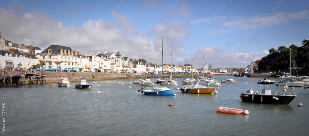 Port de bateaux de pêcheur en Bretagne