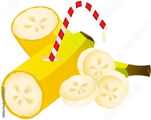 Banana with Straw