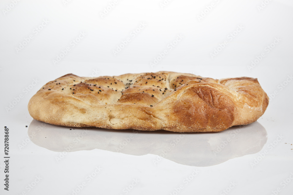 Turkish Ramadan Bread pide - Ramazan Pidesi