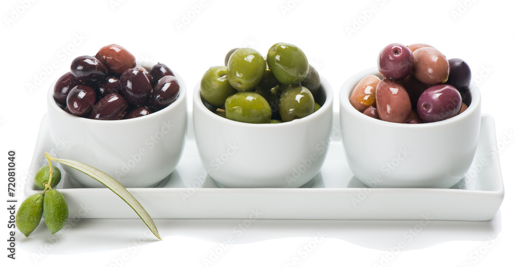 Assorted marinated in a small bowls Assorted marinated in a small bowls
