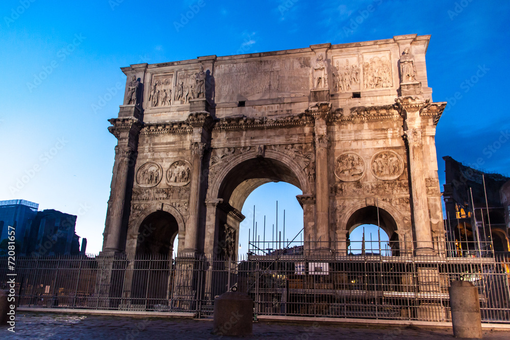Arch of Constantine, a triumphal monument in Rome
