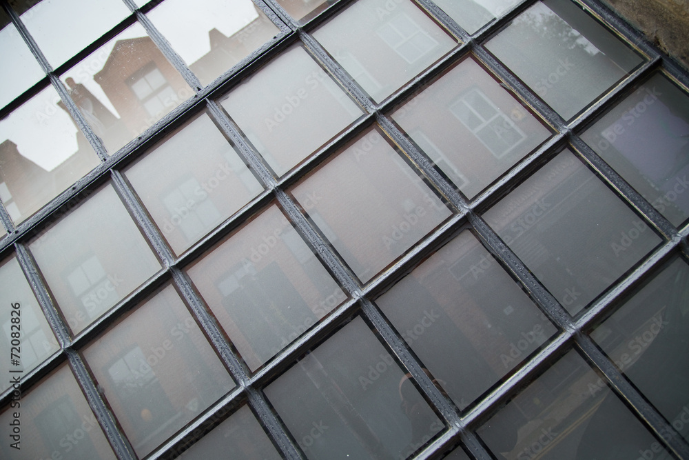 closeup of 1920's window frame. closeup of 1920's window frame.