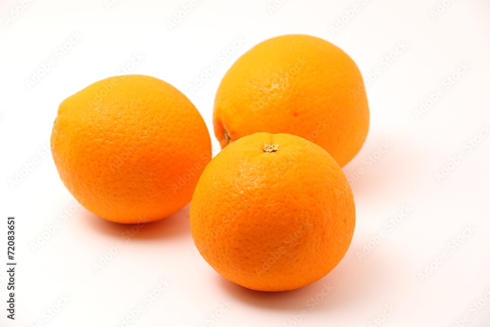 Orange in isolated white background. Orange in isolated white background.