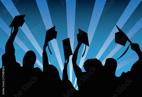Graduation celebration background