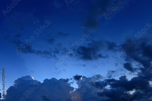 night sky with cloud background