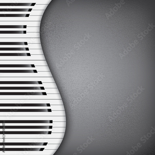 Background with piano keys
