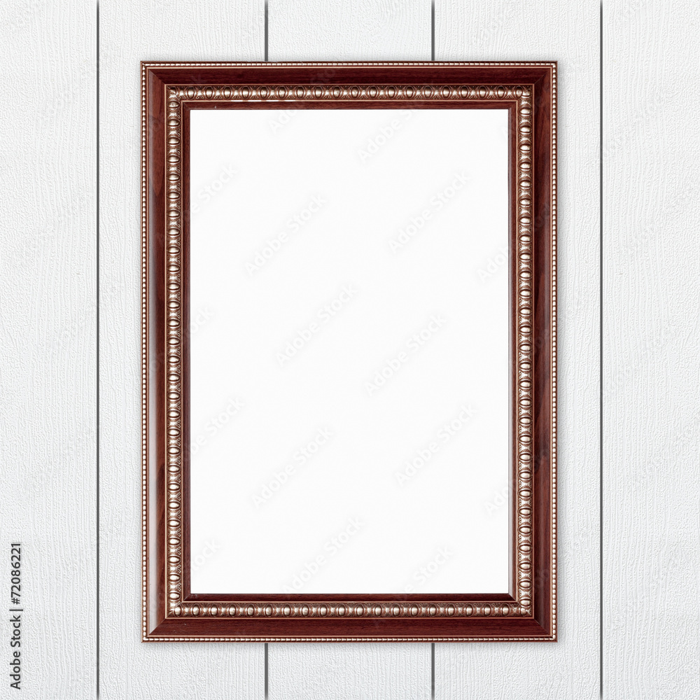 blank wood frame on wood wall blank wood frame on wood wall