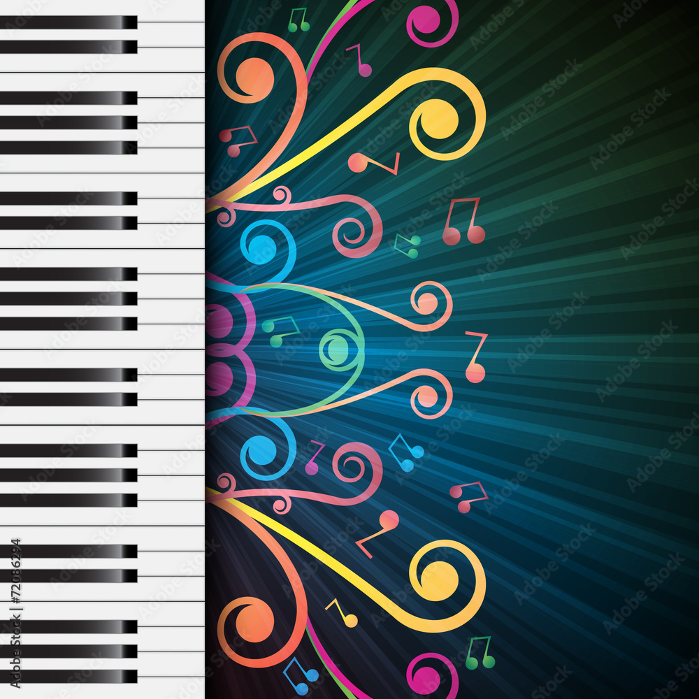 Obraz premium Background with piano keys