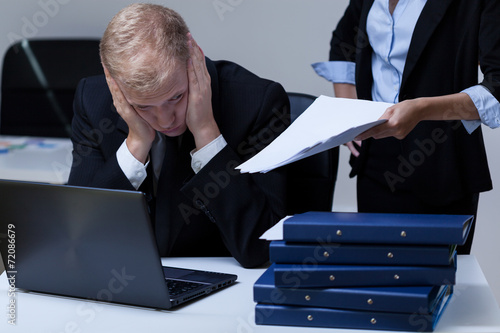 Fotografija Employee and his demanding boss
