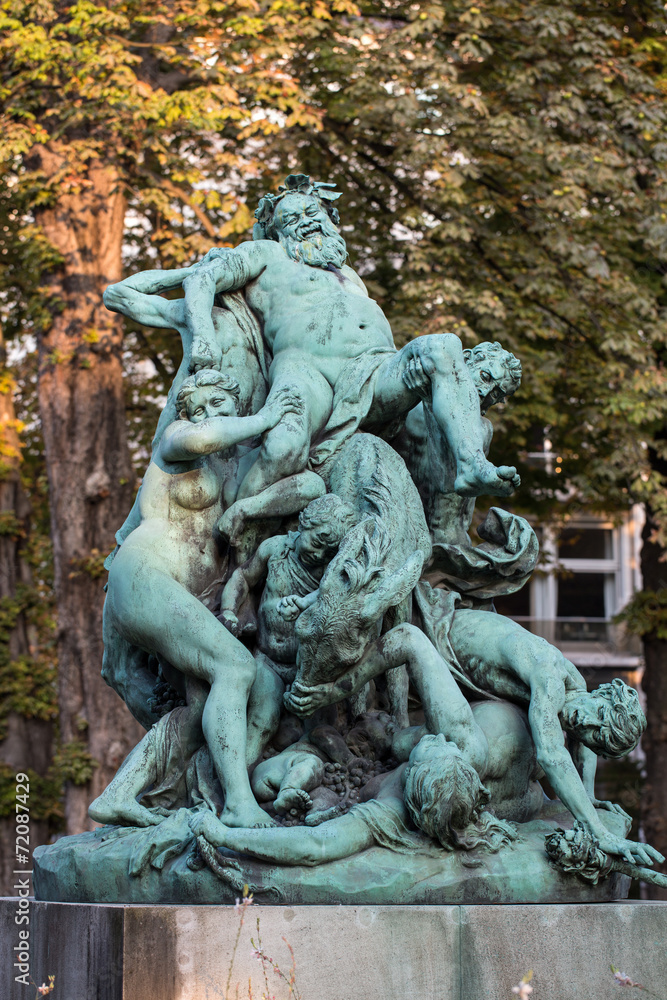 Paris - Luxembourg Gardens. Le Triomphe de Silene statue Paris - Luxembourg Gardens. Le Triomphe de Silene statue