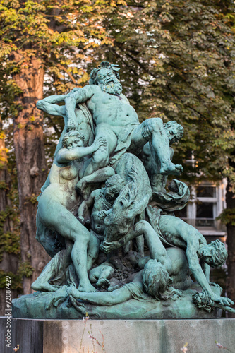 Paris - Luxembourg Gardens. Le Triomphe de Silene statue