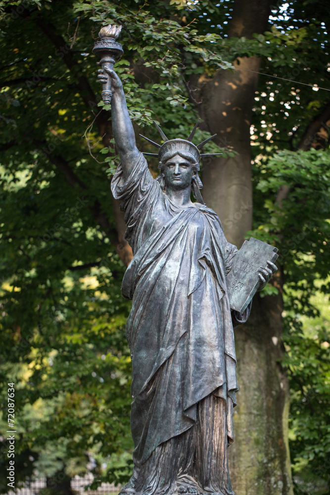 Paris - Luxembourg Gardens. Model of the Statue of Liberty Paris - Luxembourg Gardens. Model of the Statue of Liberty