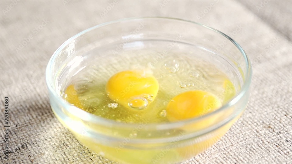 Breaking Eggs For Cooking, Slow Motion Breaking Eggs For Cooking, Slow Motion