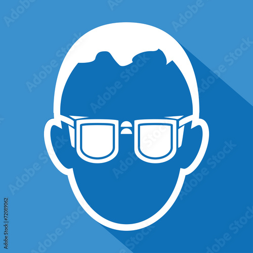 Logo lunettes de protection.