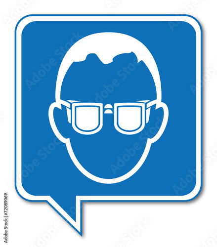 Logo lunettes de protection.