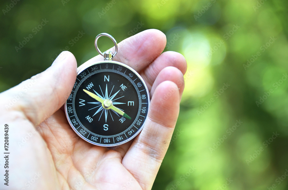Compass in the hand Compass in the hand
