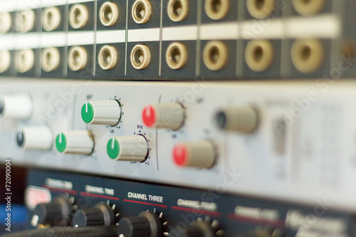 Close-up of audio gear in recording studio © imagesbykenny