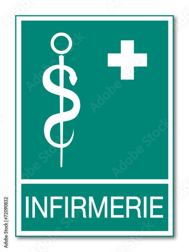 Panneau infirmerie.