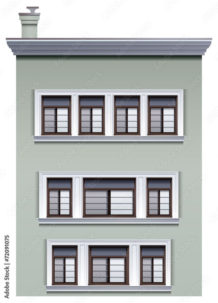 Obraz premium A multi-story building