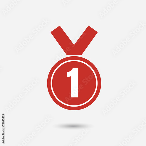 First place award medal icon