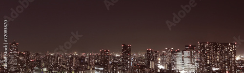 Tokyo at night panorama #72093670