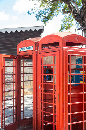 Old Red Phone Booths