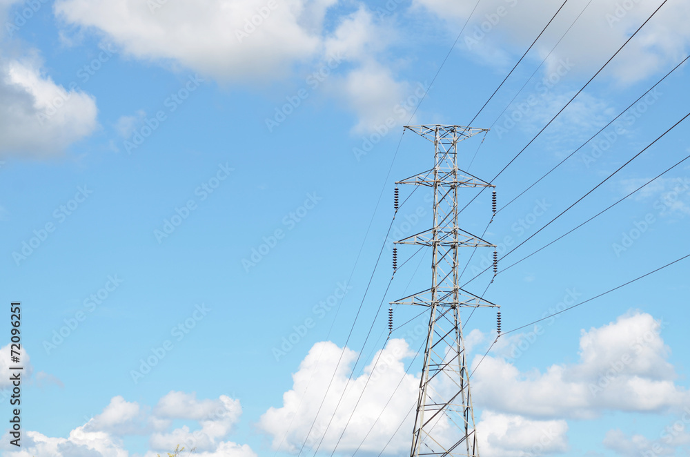 Electric power transmission line construction Electric power transmission line construction