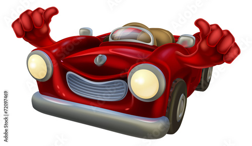 Thumbs up car
