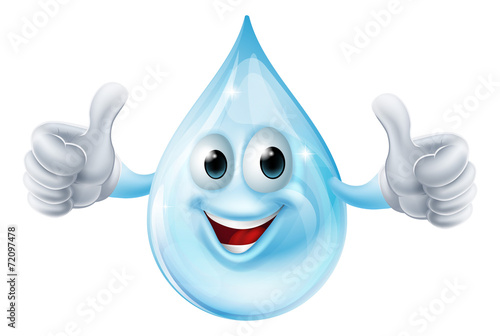 Water drop character