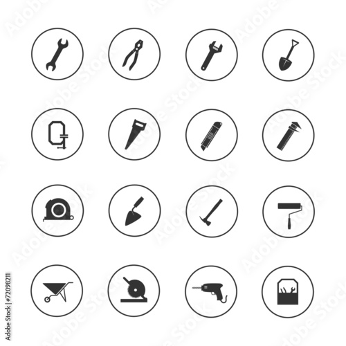 Construction Equipment icon set