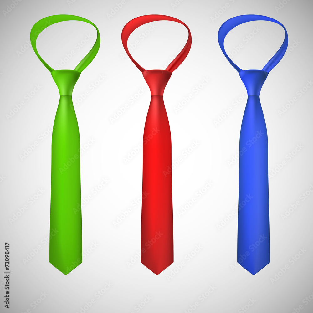 Neck ties collection. Vector illustration Neck ties collection. Vector illustration
