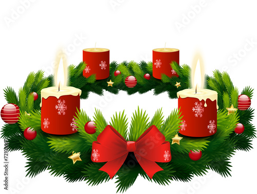 advent wreath 2 candles