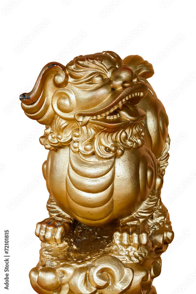 Fototapeta premium dragon, dog, sculpture