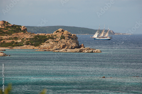 visuali della costa dell'arcipelago photo