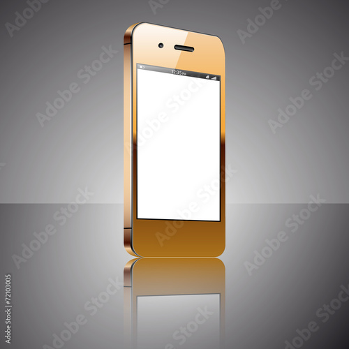 Gold smartphone