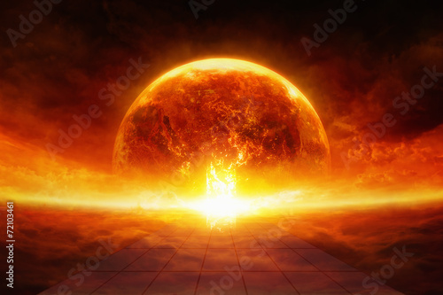 Fotografia, Obraz Earth in hell