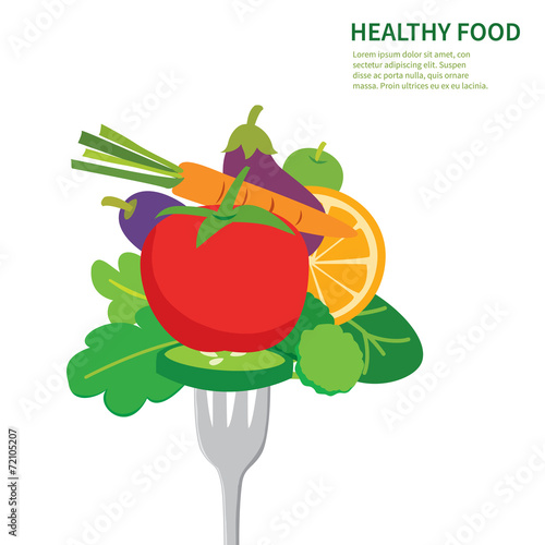 healthy food background  isolated