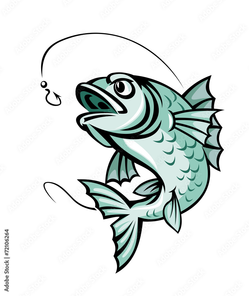 Naklejka premium Carp fish