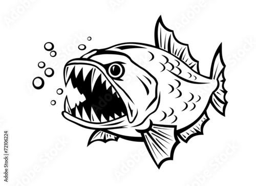 Angry fish © Cartoon images