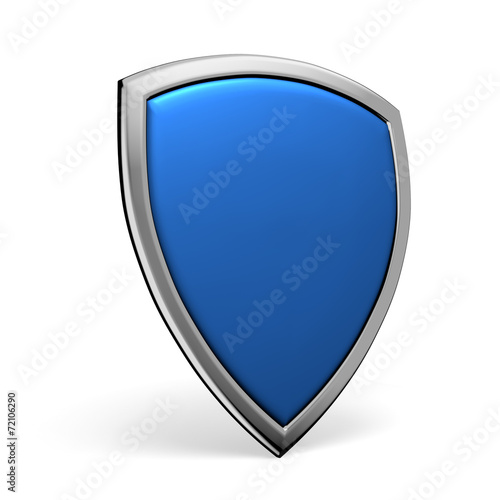 Blue shield on white Free Download Blue shield on white - GFXLoad