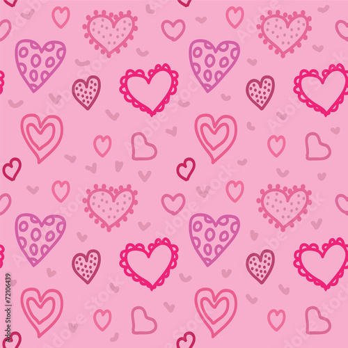 seamless texture with hearts