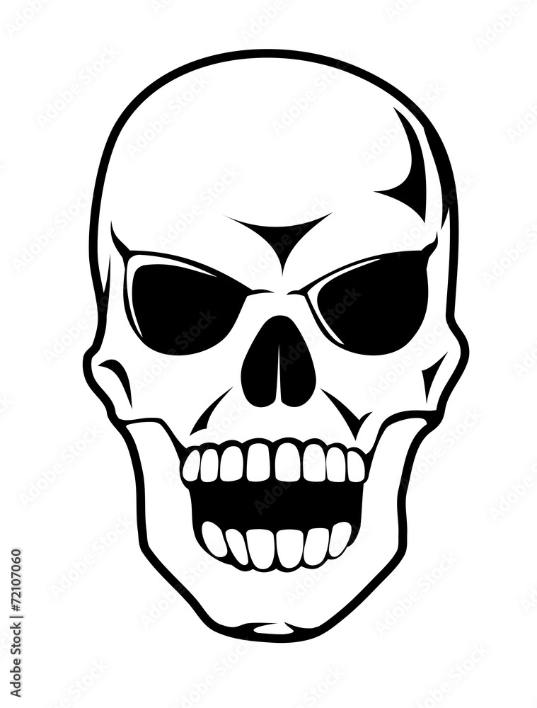 Fototapeta premium Cartoon skull
