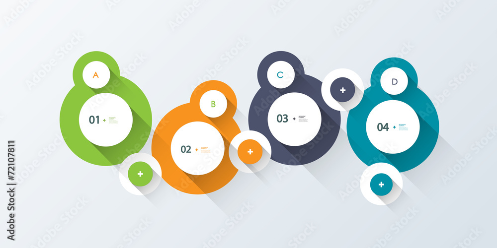 Minimal infographic step by step template. long shadow design Minimal infographic step by step template. long shadow design