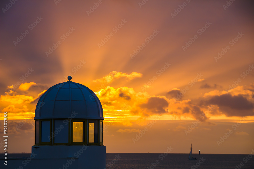 Coucher soleil mer